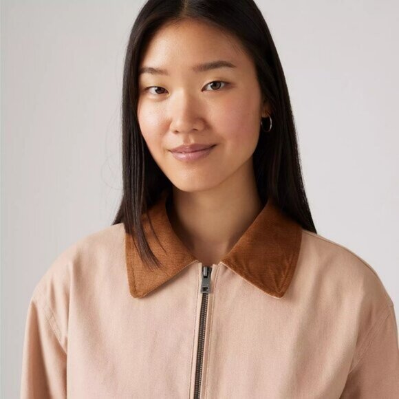 Levi's Bomber Corduroy Collar In Light Pink Size XL - Picture 3 of 8